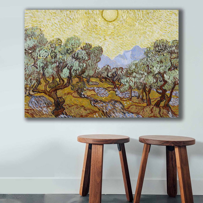 Wallity Cuadro Decorativo de Vincent van Gogh en Lienzo 70 x 100 cm